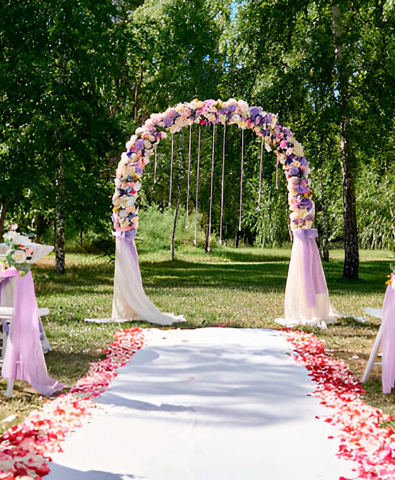 Arco de flores en Hernani